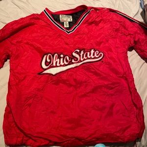 Vintage red Ohio state windbreaker